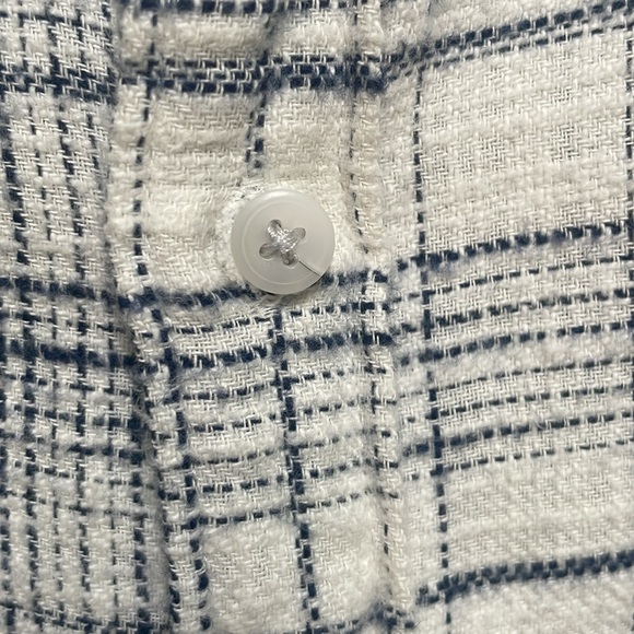 J Crew Factory sz XL 100% cotton flannel button down 1 chest pocket - Picture 4 of 9